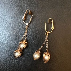 Vintage stamped EMMONS clip on earrings